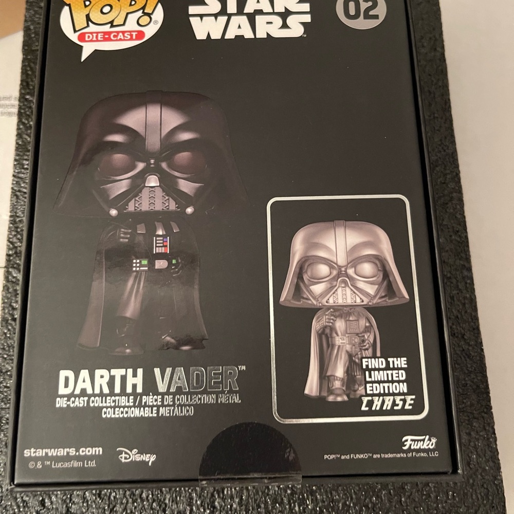 Funko Pop! Die-Cast Star Wars DARTH VADER #02 Funko Shop Exclusive Black - Picture 4 of 8